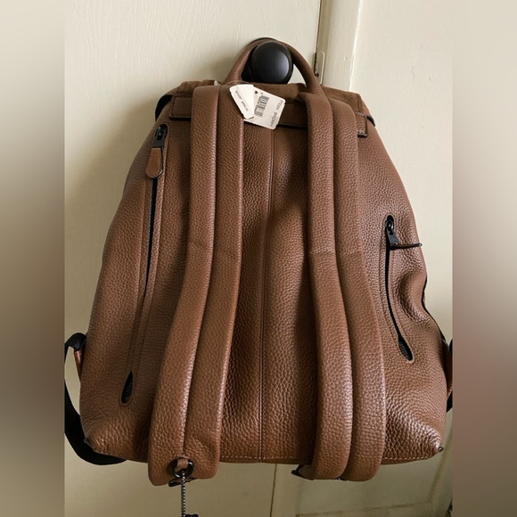 Coach Leather Backpack in Brown NEW - Picture 2 of 11